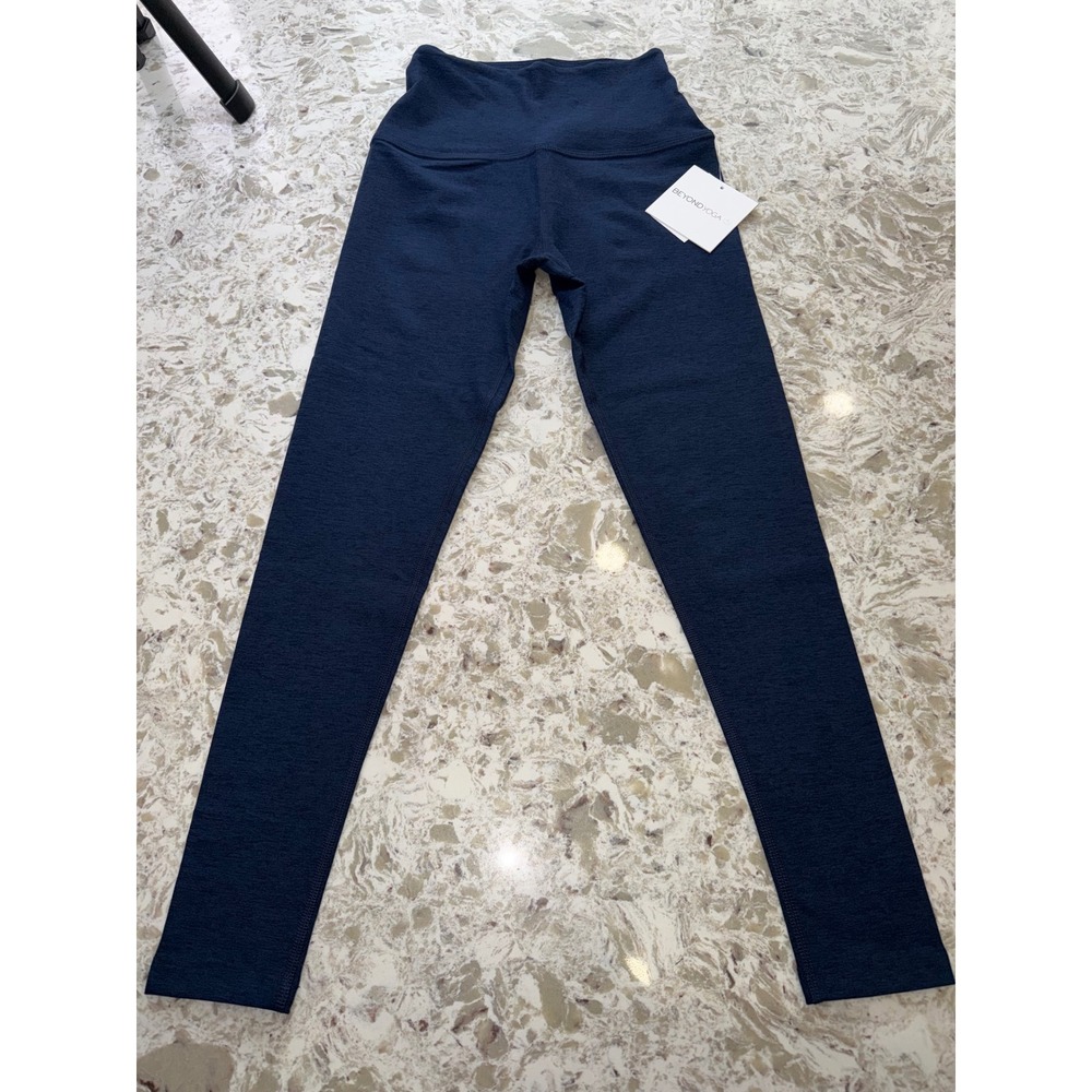 Beyond Yoga Spacedye High Waisted Midi Leggings heather navy size s